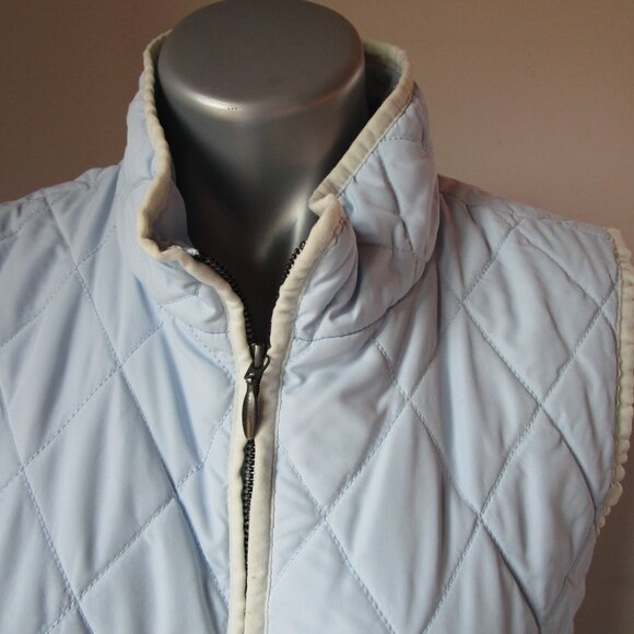 Outside puffer vest, light blue Coldwater Creek. - Picture 6 of 15